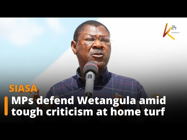 ⁣Western MPs defend National Assembly Speaker Moses Wetangula amid tough criticism at home turf