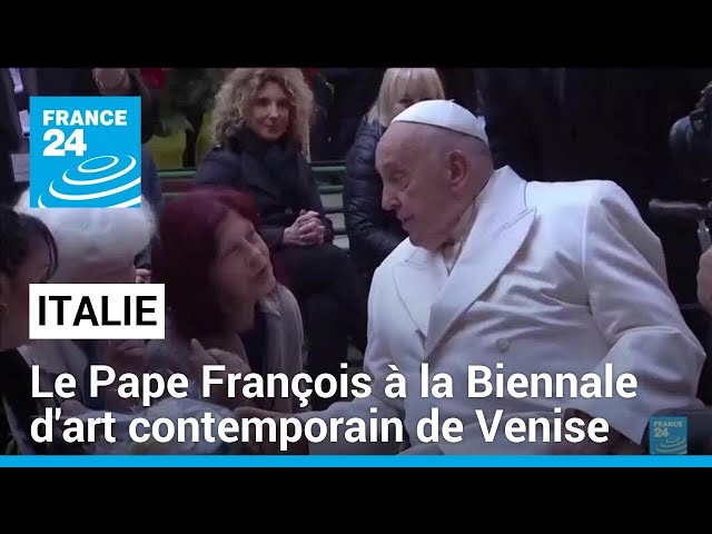 ⁣Premier déplacement en sept mois : le Pape François à la Biennale d'art contemporain de Venise