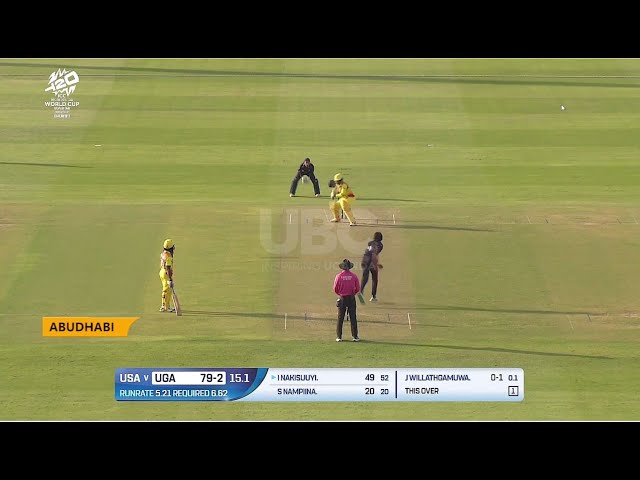 ⁣ICC T20 women's WC global qualifiers - Uganda defeats USA by 8 wickets in second game