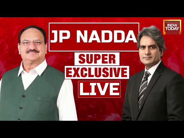 ⁣JP Nadda LIVE: JP Nadda Interview LIVE With Sudhir Chaudhary | BJP News LIVE | India Today LIVE