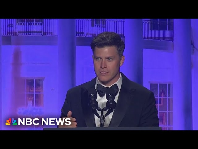 Watch Colin Jost roast the room at 2024 White House Correspondents’ dinner