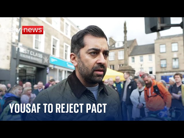 ⁣Humza Yousaf to reject pact with Alex Salmond's Alba Party - despite it holding key to his fate