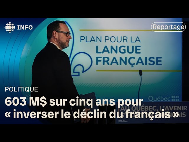 ⁣Québec dévoile son plan pour protéger le français