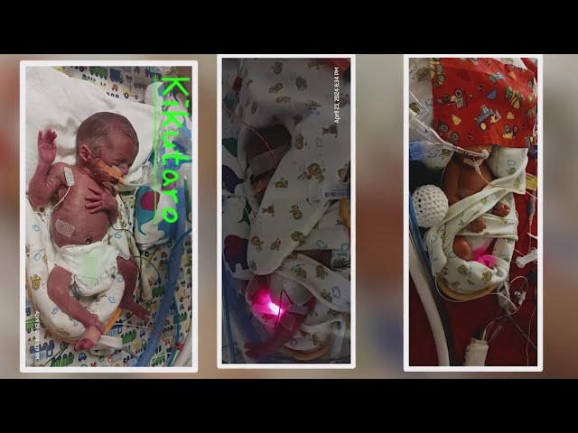 ⁣Father of triplets who officers help deliver on front porch details 'spontaneous birth'