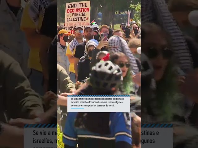 ⁣Fights break out at pro-Palestinian, pro-Israel protests at UCLA