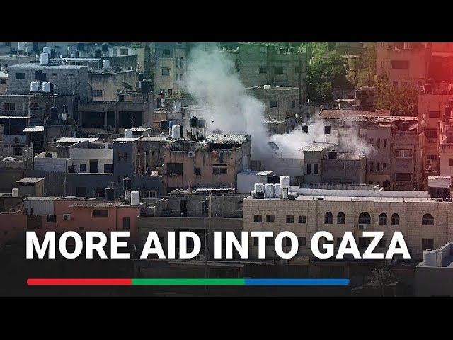 ⁣Israel will 'scale up' amount of aid going into Gaza: military