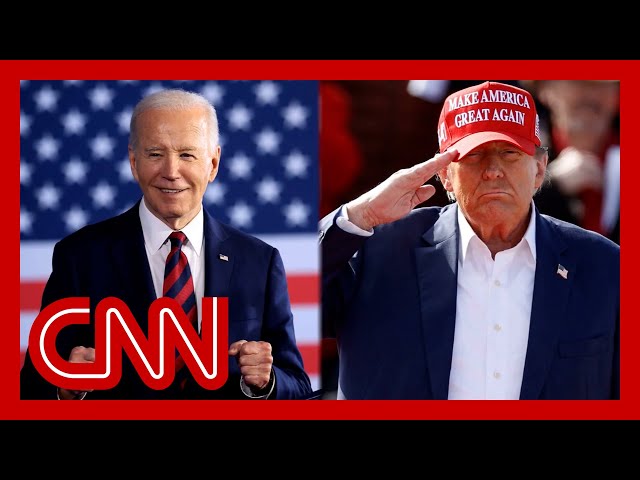 ⁣New CNN poll shows where Trump and Biden stand in race for president