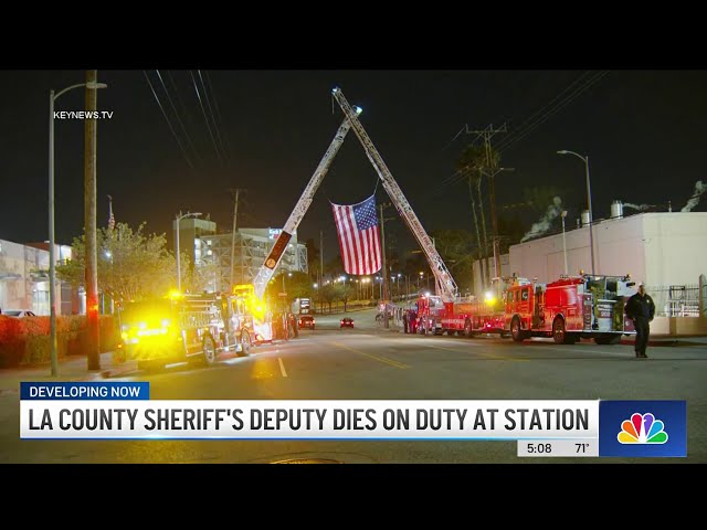 ⁣LA County sheriff's deputy dies on duty at station