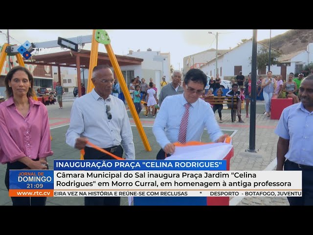 ⁣Câmara do Sal inaugura Praça Jardim "Celina Rodrigues" homenageando antiga professora