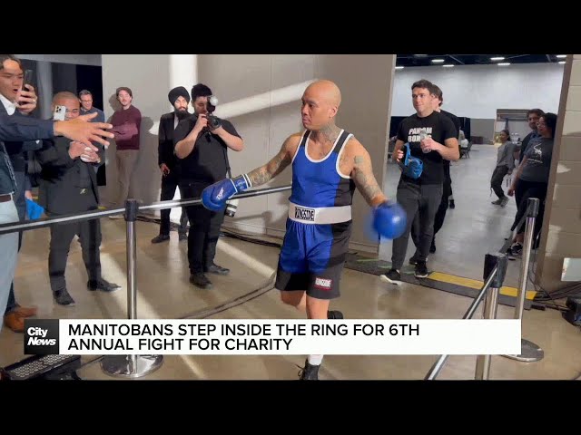 ⁣Winnipeggers fight homelessness at 6th annual Fight for Charity