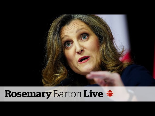 ⁣Capital gains tax is not a 'punishment,' Freeland says