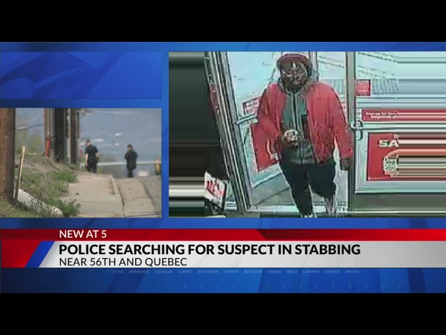 ⁣Police search for person of interest in Commerce City bus stop stabbing