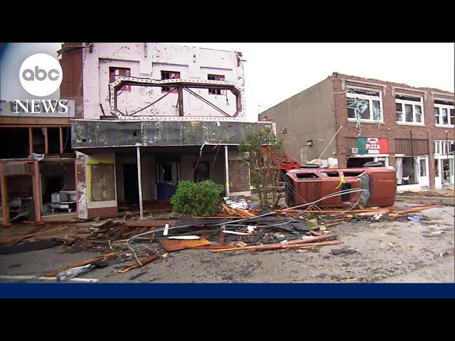 ⁣Deadly tornado outbreak levels towns in heartland