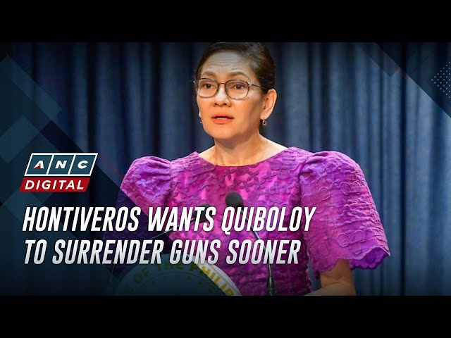 ⁣Hontiveros wants shorter deadline for Quiboloy to surrender his firearms
