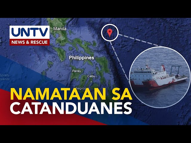 ⁣Hindi awtorisadong Chinese research ship, namataan sa bahagi ng Catanduanes – AFP
