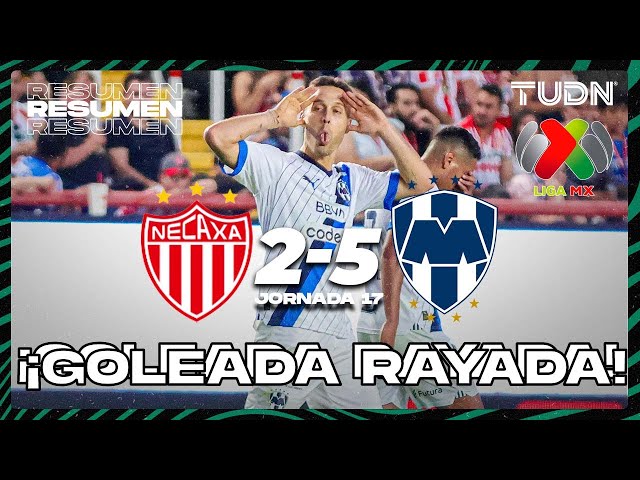 ⁣Resumen y goles | Necaxa 2-5 Monterrey | CL2024 - Liga Mx J17 | TUDN