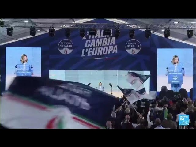 ⁣Élections européennes : Giorgia Meloni se présente comme tête de liste de son parti d'extrême d