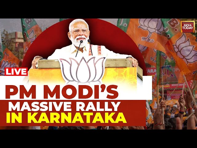 ⁣PM Modi Live | Public meeting in Bagalkote, Karnataka | Lok Sabha Election 2024 | India Today LIVE