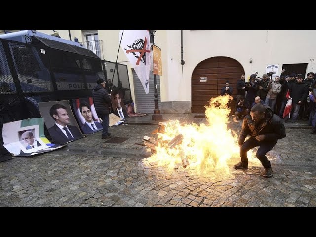 ⁣Protests erupt in Italy as G7 ministers meet to discuss climate crisis