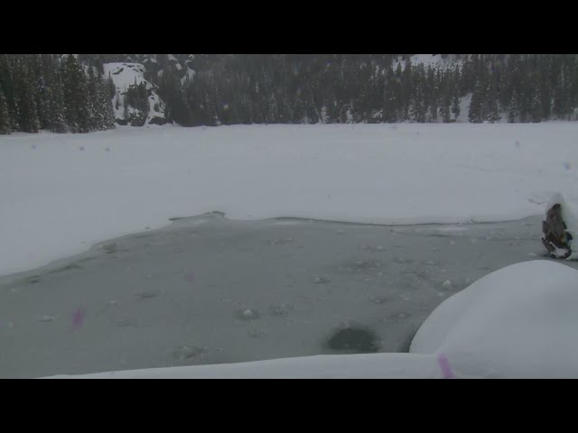⁣Park rangers warn of melting ice on high country lakes