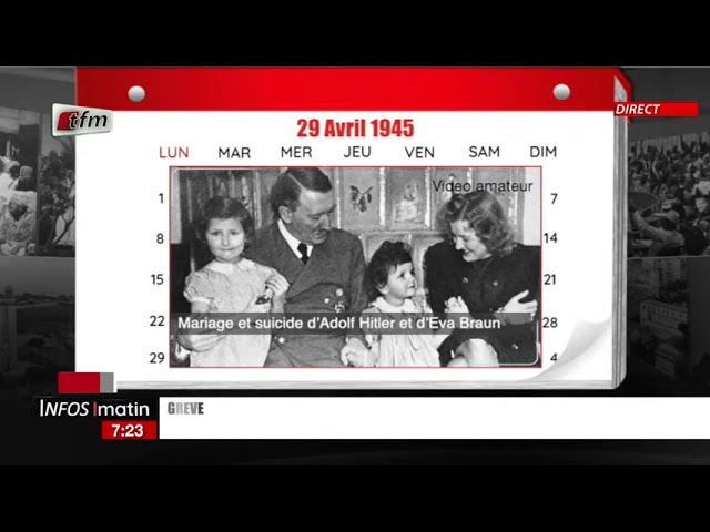 Un jour au Sénégal | Mariage et suic...de de Adolf Hitler et de Eva Braun