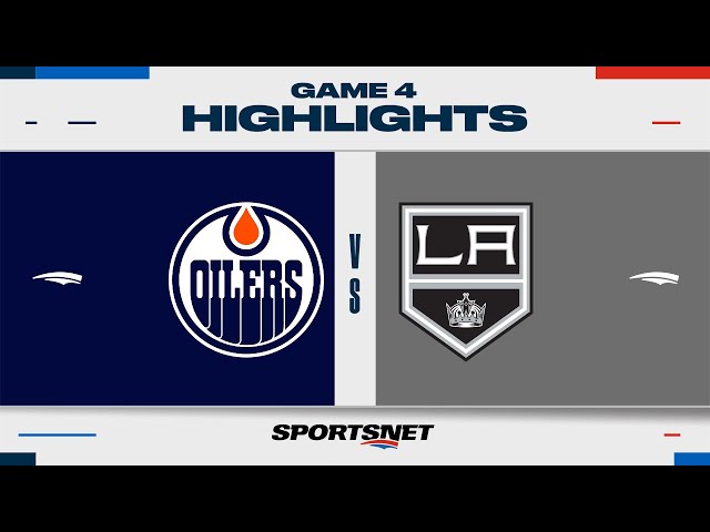 ⁣NHL Game 4 Highlights | Oilers vs. Kings - April 28, 2024