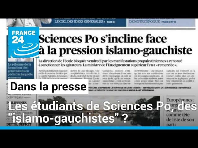 Mobilisation pro-palestinienne à Sciences Po: Des "islamo-gauchistes?" • FRANCE 24