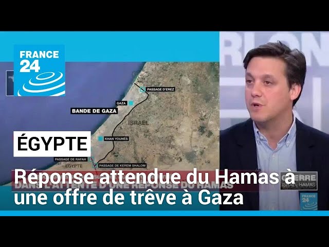 ⁣Égypte : réponse attendue du Hamas à une offre de trêve à Gaza • FRANCE 24