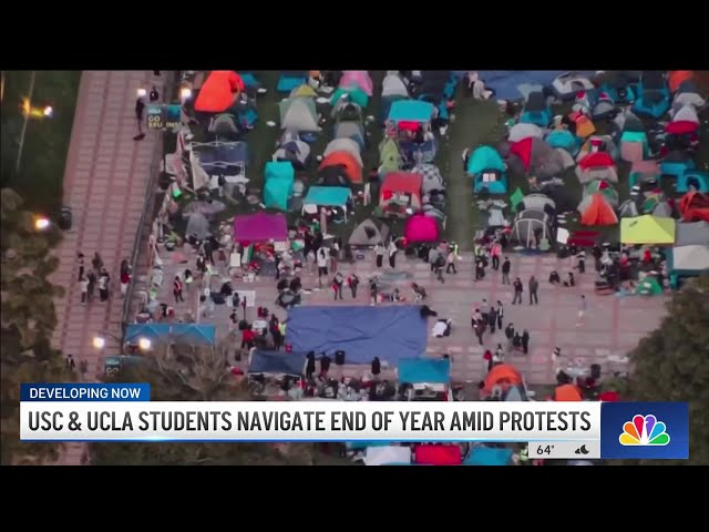 ⁣USC, UCLA students navigate end of the year protests
