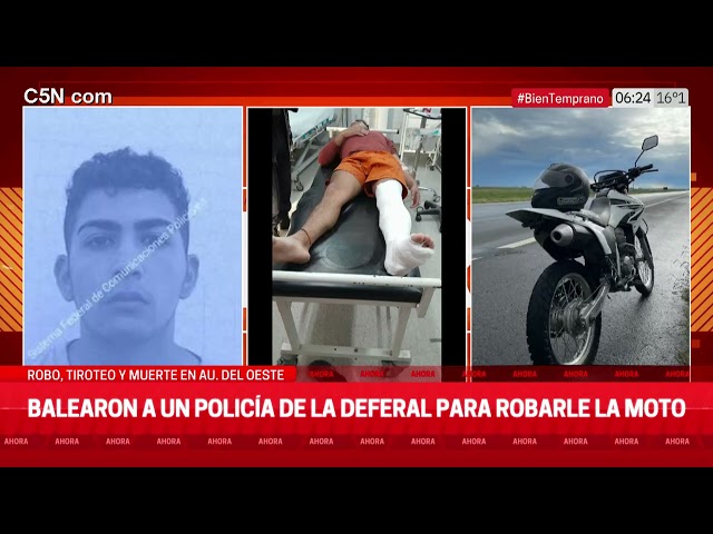 ⁣TIROTEO y MUERTE en ACCESO OESTE: BALEARON a un POLICÍA para ROBAR la MOTO y ASESINARON a su PAREJA