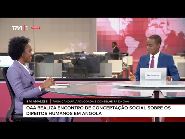⁣Em análise   OAA realiza encontro de concertação social dos direitos humanos em Angola