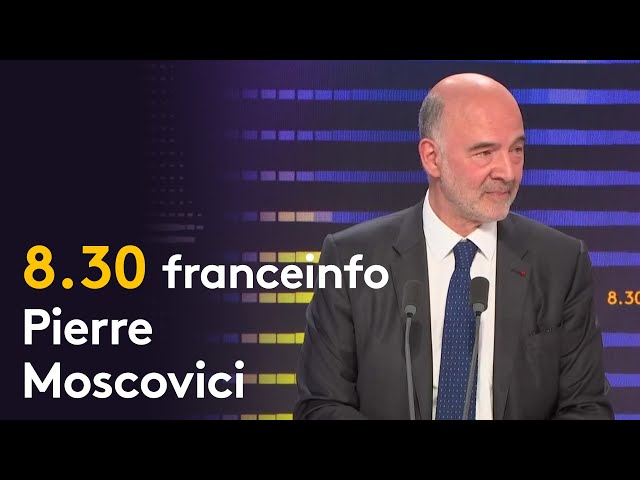 ⁣Pierre Moscovici "sceptique" sur la capacité de la France à avoir un déficit public "