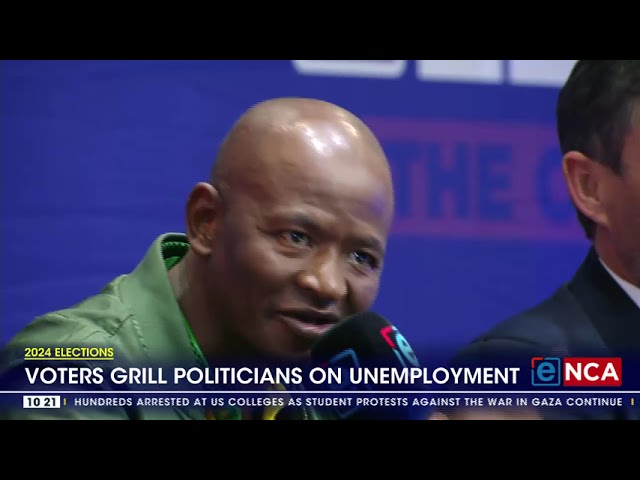 2024 Elections | Voters grill politicians on unemployment