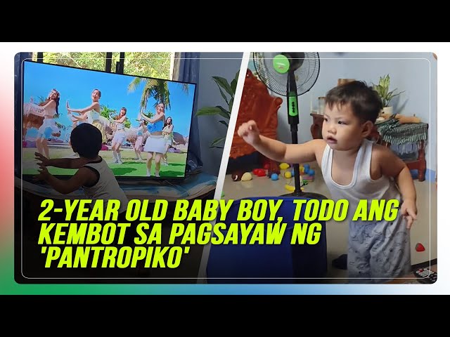 ⁣2-year old baby boy, todo ang kembot sa pagsayaw ng 'Pantropiko'