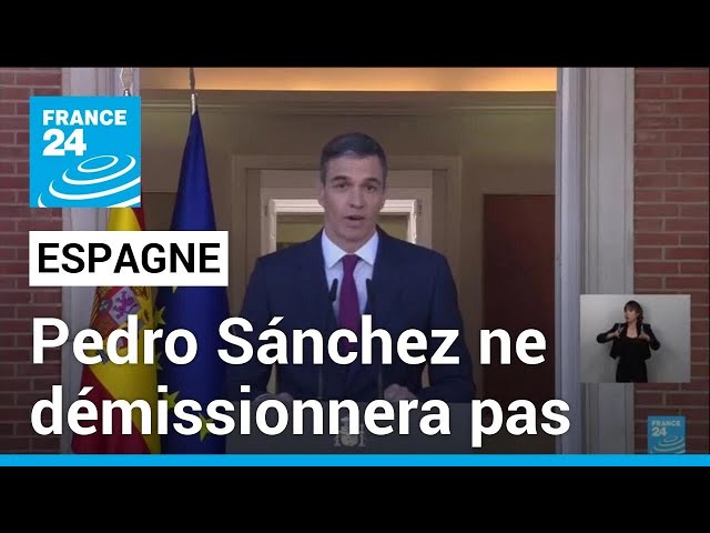 ⁣Pedro Sánchez décide de rester à la tête du gouvernement espagnol • FRANCE 24