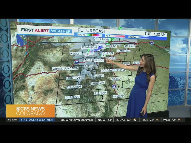 ⁣Denver weather: Warm and dry to start the week
