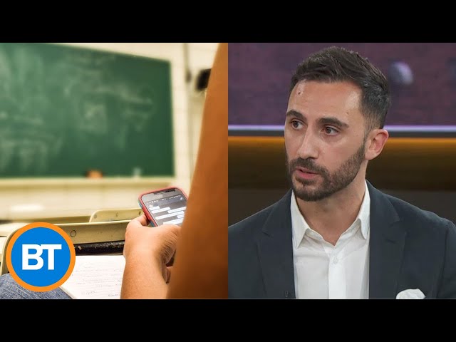 ⁣Education Minister Stephen Lecce on Ontario's school cellphone and vaping bans