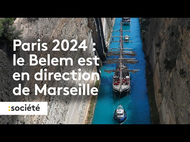 ⁣Paris 2024 : le Belem est en route vers Marseille