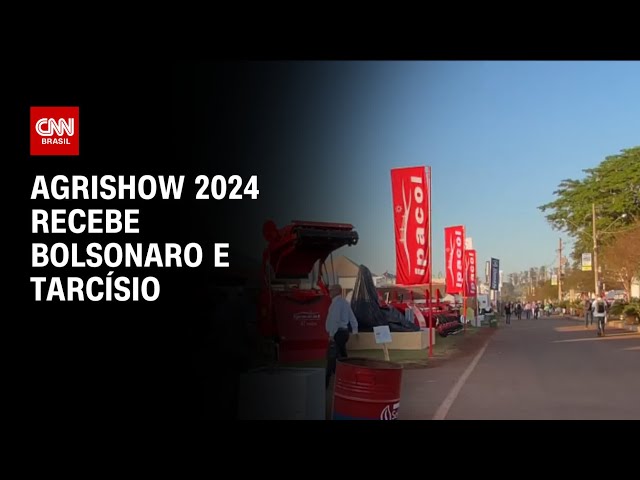 ⁣Agrishow 2024 recebe Bolsonaro e Tarcísio | CNN NOVO DIA