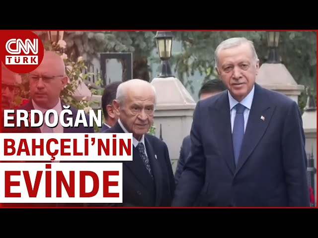 ⁣Erdoğan İle Bahçeli Ne Görüşüyor? Erdoğan Görüşme İçin Bahçeli'nin Evinde | CNN TÜRK