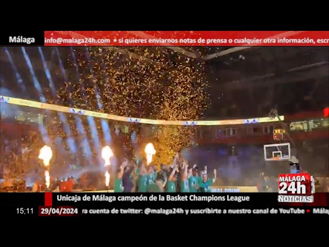 ⁣Noticia - Unicaja de Málaga campeón de la Basket Champions League