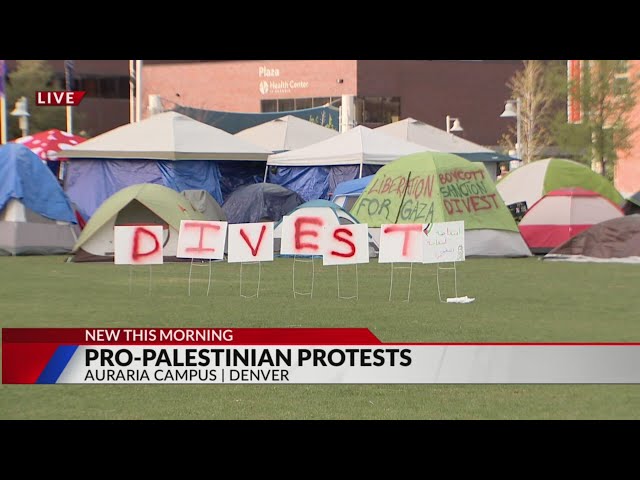 ⁣Dozens still camping out on Auraria Campus Monday
