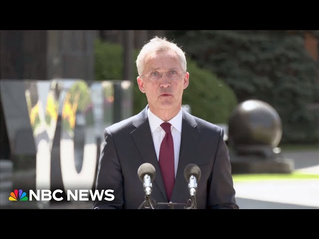 ⁣NATO chief Stoltenberg urges speedy military aid for Ukraine