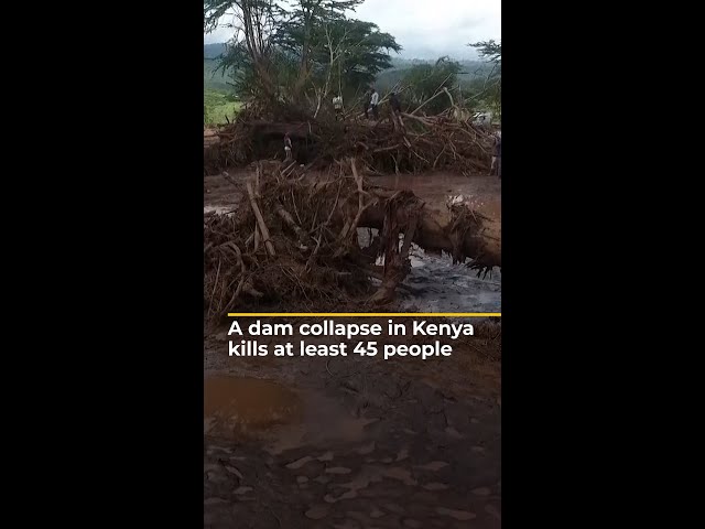 ⁣Deadly dam collapse in flooded Kenya | AJ #shorts