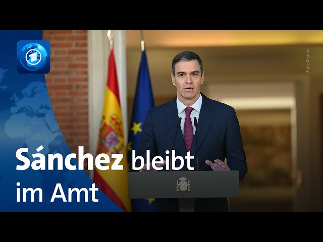 ⁣Spaniens Ministerpräsident Sánchez bleibt im Amt