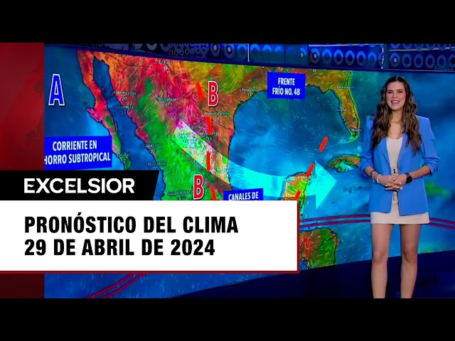 ⁣Clima para hoy 29 de abril de 2024