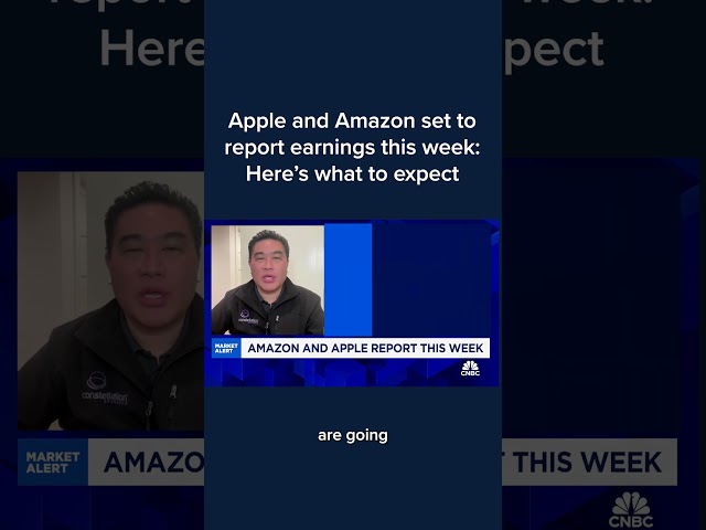 ⁣Apple and Amazon set to report earnings this week. Here's what to expect