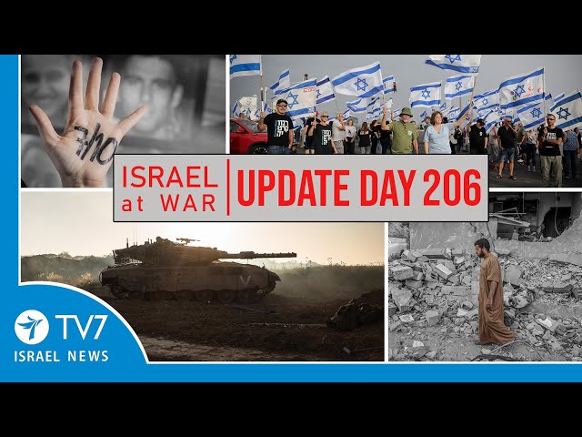 ⁣TV7 Israel News - Swords of Iron, Israel at War - Day 206 - UPDATE 29.04.24