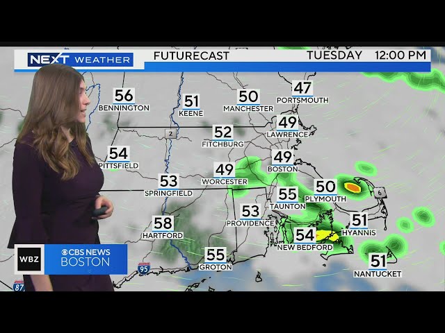 ⁣Next Weather: WBZ midday forecast for April 29, 2024