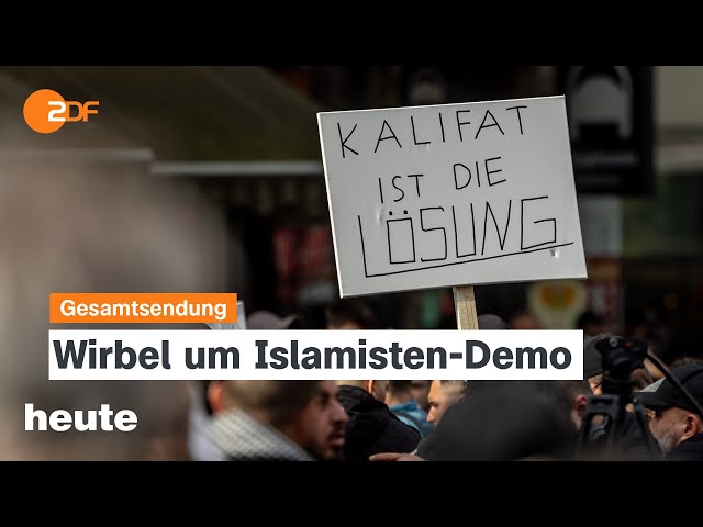 ⁣heute 19:00 Uhr vom 29.04.2024 Islamisten-Demo, Reichsbürger-Prozess, Nahost-Konflikt